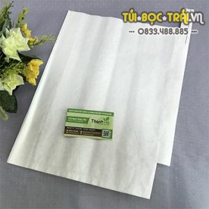 Túi giấy bao trái kích thước 30×35 màu trắng