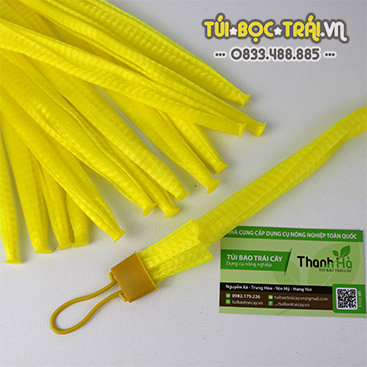 Túi lưới nhựa dài 40cm màu vàng (1kg)