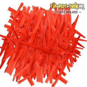 Túi lưới nhựa màu đỏ dài 40cm (1kg)