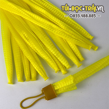 Túi lưới nhựa dài 35cm màu vàng (1kg)