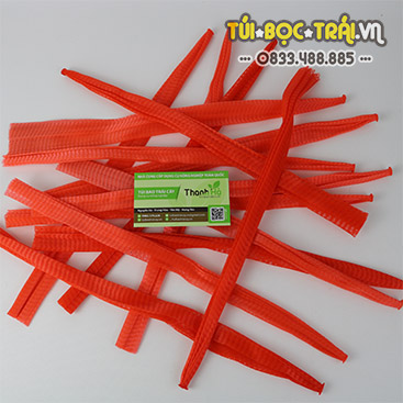 Túi lưới nhựa màu đỏ dài 35cm (1kg)