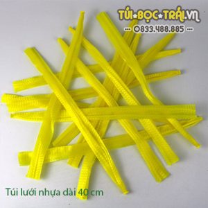 Túi lưới nhựa dài 40cm màu vàng (1kg)