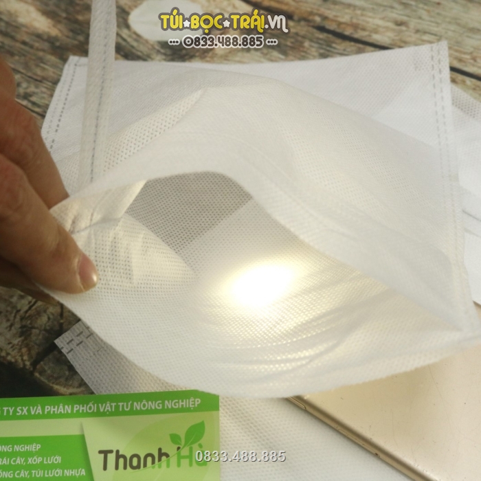 Túi màu trắng tạo điều kiện giúp quả quang hợp tốt với ánh sáng