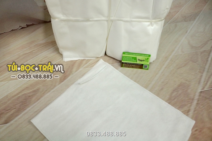 Túi bao trái bưởi chất liệu vải không dệt màu trắng, nhập khẩu trực tiếp tại Đài Loan